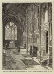 De kapel van de gravin van Salisbury, Priory Church, Christchurch, Hants
